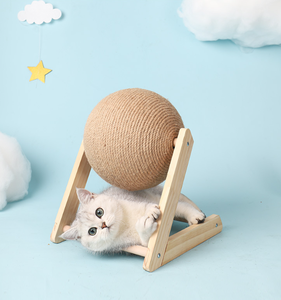 Cat Scratching Board With Sword Ball