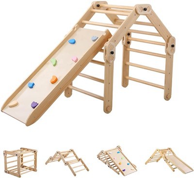 Jucării din lemn 8 în 1 Climber Frame
